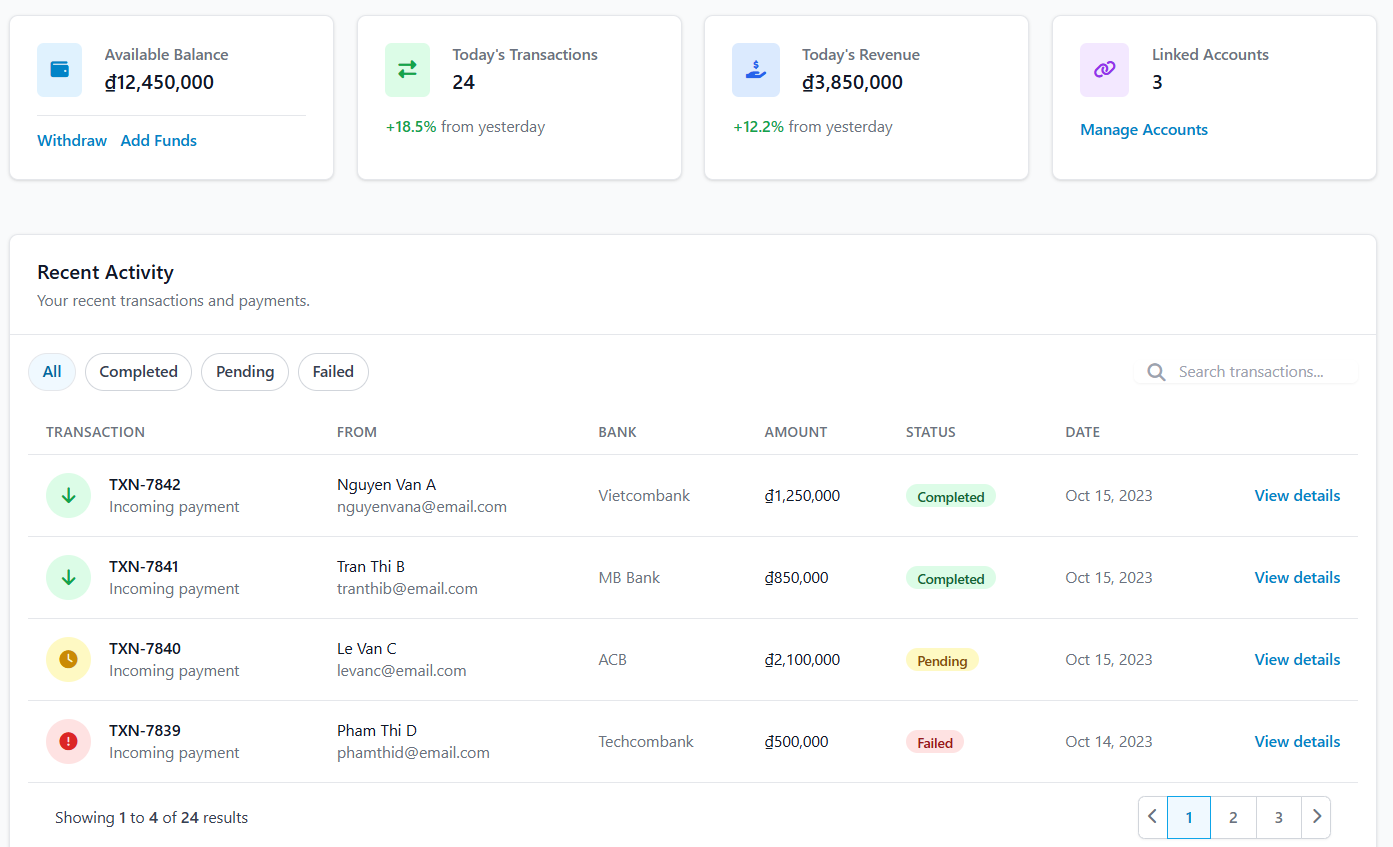 webhook bank vietnam