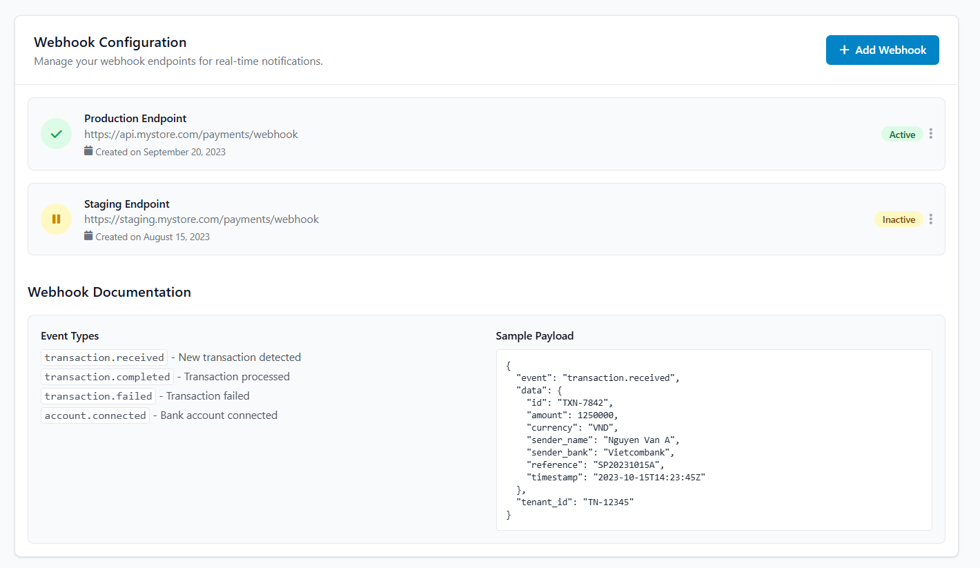 Add a Webhook Endpoint