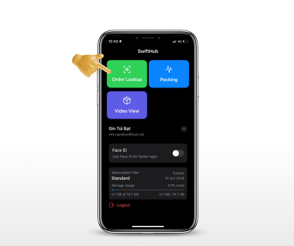 oRDER LOOKUP SCAN SHOPEE