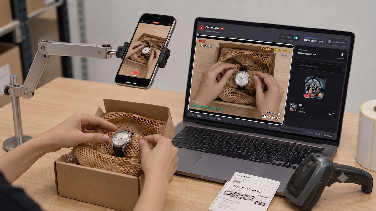 packing video mirror stream from iphone to laptop